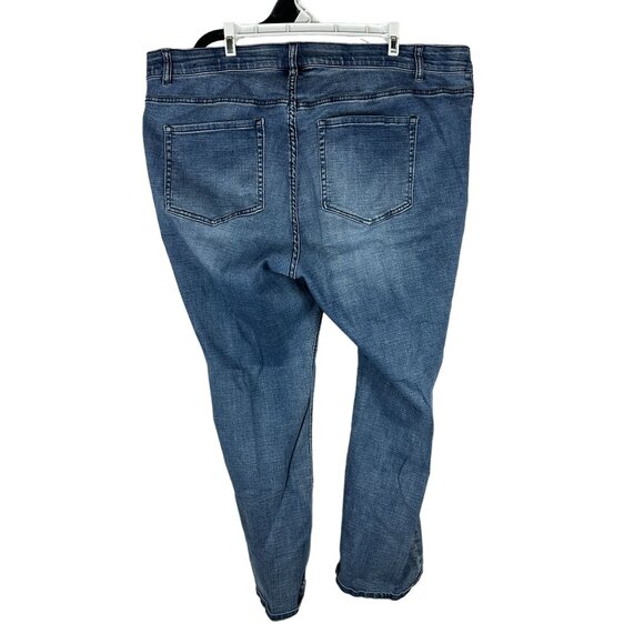 Venezia Lane Bryant Women's Blue Straight-Leg Jeans Size 22S - Picture 2 of 4